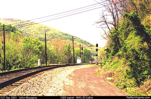 C&O-style signal at JD Cabin (WAS) 